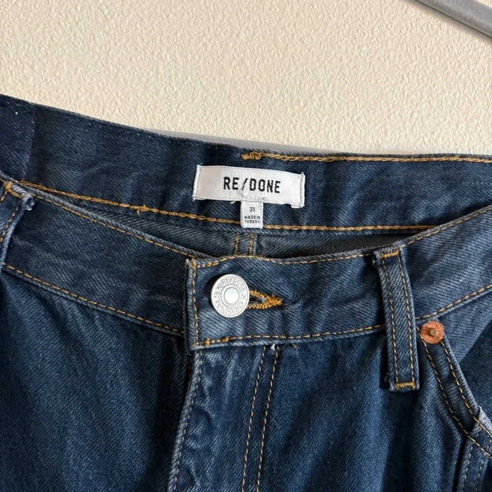 NWT Re/Done Tailored Ultra High Rise Barrel Jeans Size 31 Color: Bespoke